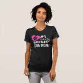 T-shirt Amusant #1 Totalement Rockin Chien Maman (noir) T- (Devant entier)