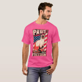 T-shirt Amusant 4 juillet Siamese Amoureux des chats Ameri (Devant entier)