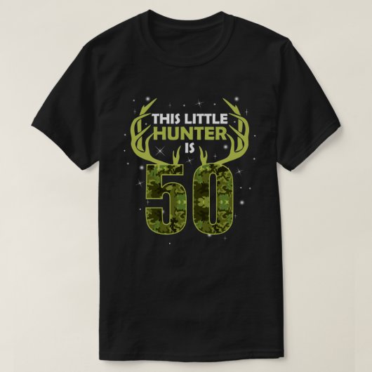 T-shirt Amusant 50 Anniversaire 50e Année Deer Hunter Don (Design devant)