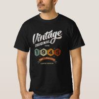 Amusant 80 ans Vieux 1945 Vintage 80e anniversaire