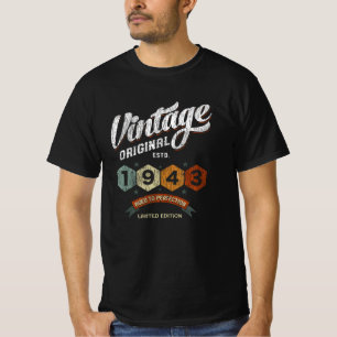 T-shirt Amusant 82 ans 1943 Vintage 82e anniversaire Cadea
