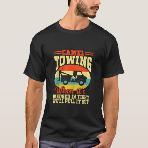 T-shirt Amusant Adulte Chameau Towing Rétro Dire Tank T