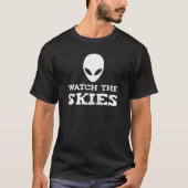 T-shirt Amusant Alien enlèvement UFO New Jersey drones (Devant)