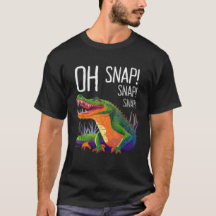 T-shirt Amusant Alligator Vêtements Oh Snap Crocodile Homm