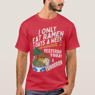 T-shirt Amusant Amant Ramen Anime Dit Noodle Japonais