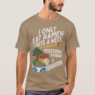 T-shirt Amusant Amant Ramen Anime Dit Noodle Japonais