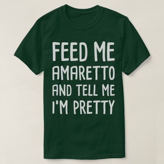 T-shirt Amusant Amaretto Italien Liqueur Bartender (Design devant)