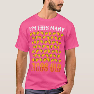 T-shirt Amusant amateur de tacos âgé de 60 ans Barres à ta