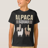 T-shirt Amusant Amoureux des animaux de l'équipe Alpaca (Devant)