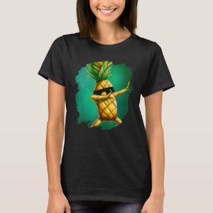 T-shirt Amusant ananas Aloha Lunettes de soleil plage Dan