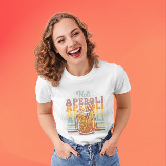 T-shirt Amusant Aperol Girly Cocktail Summer Party Rose