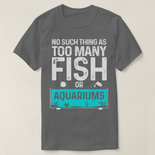 T-shirt Amusant Aquarium Conception Pour Hommes Femmes Pêc (Design devant)