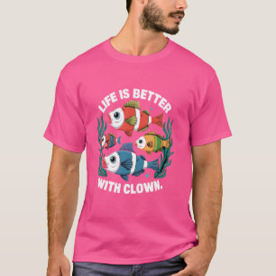T-shirt Amusant Aquarium Poisson clown pour hommes femmes
