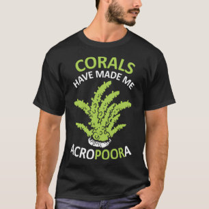 T-shirt Amusant Aquarium Saltwater Les Chemises Coraux M'O