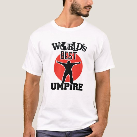 T-shirt Amusant arbitre de baseball meilleur bleu jamais (Devant)