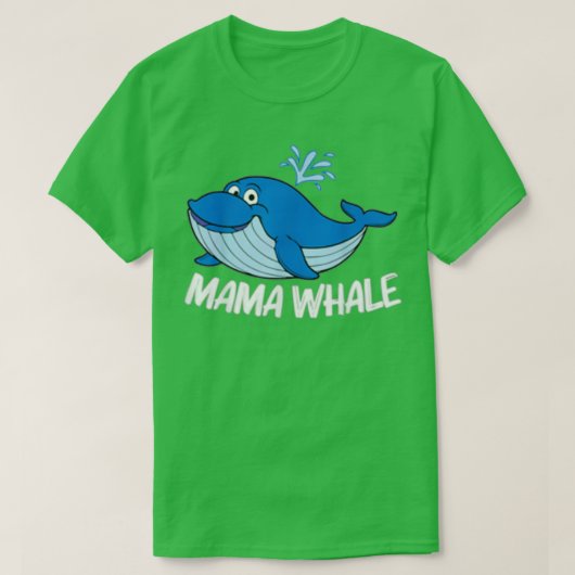 T-shirt Amusant Art De Baleine Pour Femmes Maman Orca Narw (Design devant)