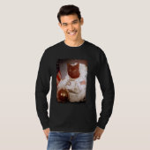 T-shirt Amusant astronaute de chat Lune Mission spatiale A (Devant entier)