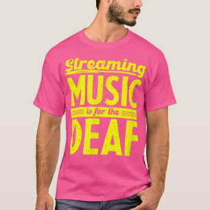 T-shirt Amusant Audiophile Sans Perdu - La Musique En Diff