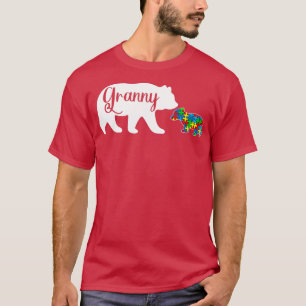 T-shirt Amusant Autisme Lauréats Granny Bear Famille Autis