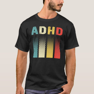 T-shirt Amusant Autisme Vintage Adhd Sensibilisation à la