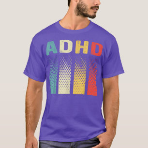 T-shirt Amusant Autisme Vintage Adhd Sensibilisation à la
