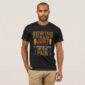 T-shirt Amusant Aviron Adrénaline Pompage Poumon Chauffage (Devant entier)