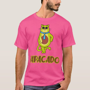 T-shirt Amusant Avocado Papacado Vegan Papa Père Classique