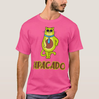 T-shirt Amusant Avocado Papacado Vegan Papa Père Classique