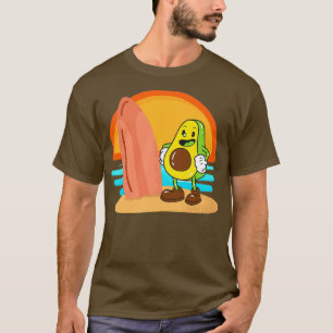 T-shirt Amusant Avocado Surfing 64