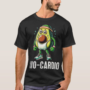 T-shirt Amusant Avocardio Avocado dio exercice Fitness Pun