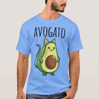 T-shirt Amusant Avogado Chat Maman Papa Vegan Végétarien C