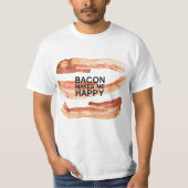 T-shirt Amusant Bacon (Devant)