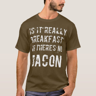 T-shirt Amusant Bacon Lover Porc Petit-déjeuner Keto Diet