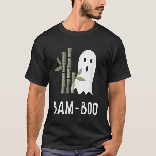 T-shirt Amusant Bamboo Halloween Costume Asiatique Boo Gho (Devant)