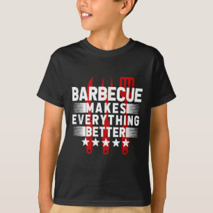 T-shirt Amusant Barbecue Grill Grill Plaisanterie Fumer Me