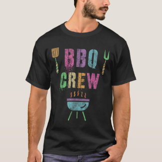 T-shirt Amusant Bbq Crew Grill Chef Cuisinier Squad Cuisin