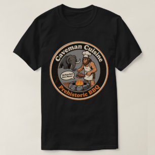 T-shirt Amusant BBQ Préhistorique
