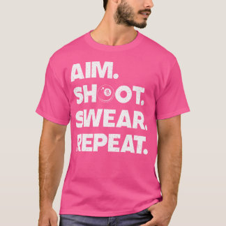 T-shirt Amusant Billiard Art Pour Billiard Player Pool Lov