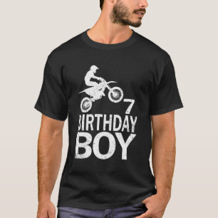 T-shirt Amusant Birthday Boy Dirt Bike Motocross