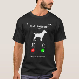 T-shirt Amusant Bull Terrier Chien Design