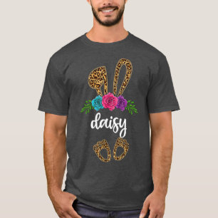 T-shirt Amusant Bunny Daisy Bunny Leopard, grand-mère de P