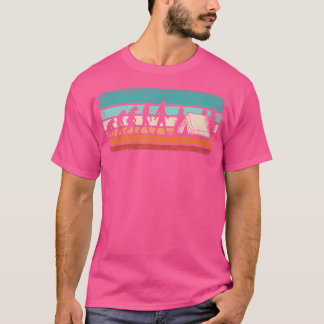 T-shirt Amusant Camping Evolution Retro Camper Randonnée C