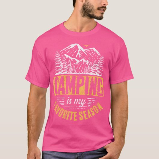 T-shirt Amusant Camping Lover Camper extérieur Favoris Cam (Devant)