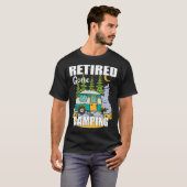 T-shirt Amusant Camping Retraité Profitez de votre retrait (Devant entier)