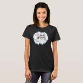 T-Shirt Amusant Chat Fou (Devant entier)