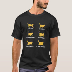 T-shirt Amusant Chat Mème Chonk Chat Evolution Graphique P