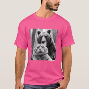 T-shirt Amusant Chat Porte Le Dernier Selfie