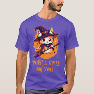 T-shirt Amusant chat pun sorcier sort Graphique Hommes Enf