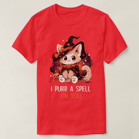 T-shirt Amusant chat pun sorcier sort Graphique Hommes Enf (Design devant)
