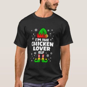 T-shirt Amusant Chicken Lover Elf Famille de jumelage Chri